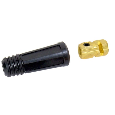 Powerweld Dinse Style Cable Connector, No 2/0 to No 4/0 Cable, Female Only CCD5070-F